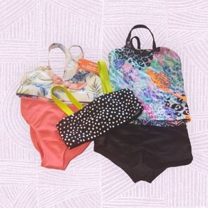 Girl's 5 piece swimsuit bundle size 6
